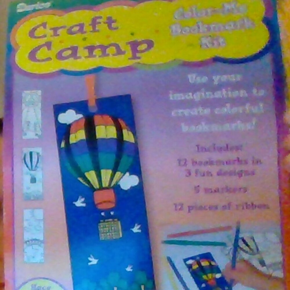 Brand New Darice 3-Pack Colouring Craft Bookmark Kits